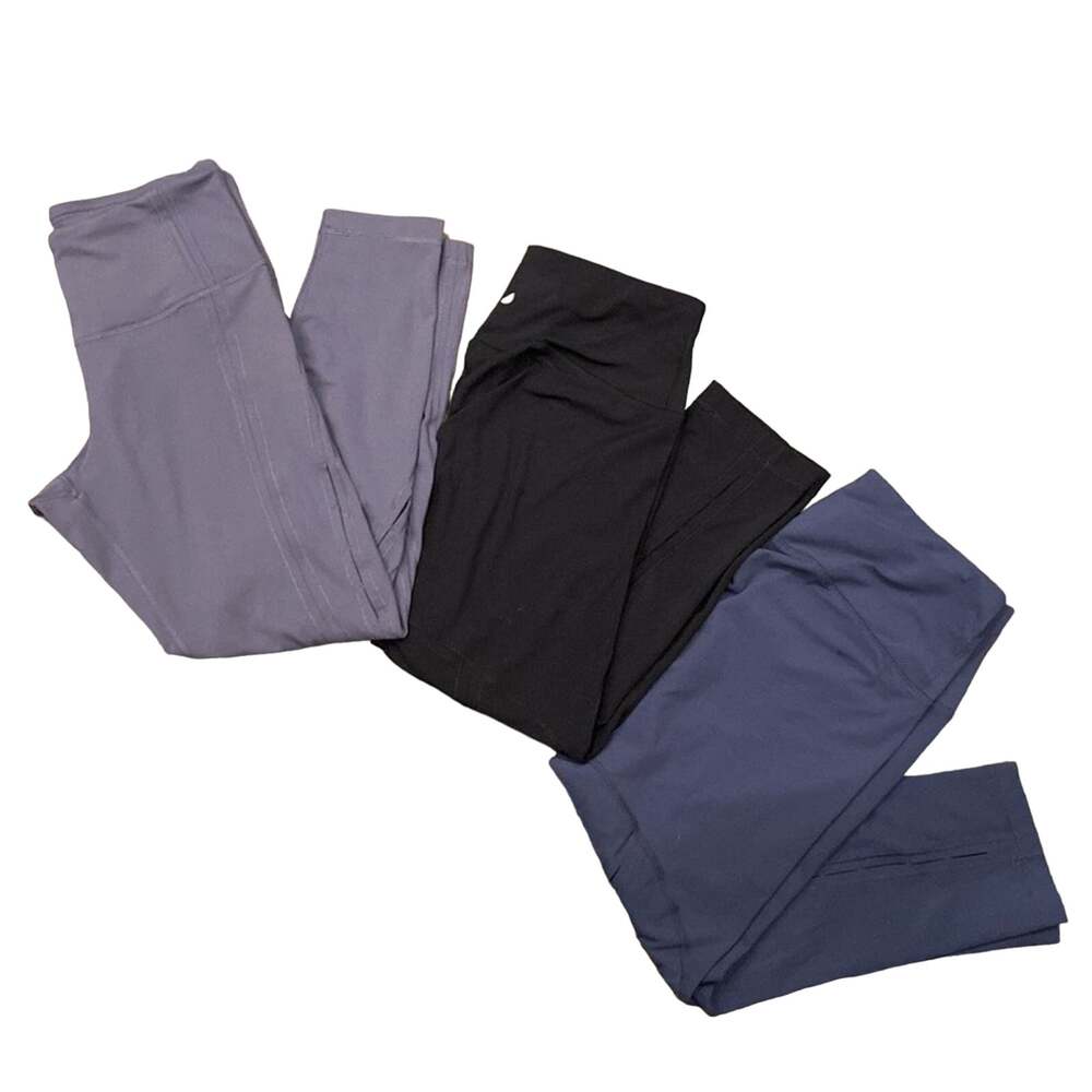 Bundle of 3 Yogalicious Women's High Waist Chroma Cut Out Leggings Size M